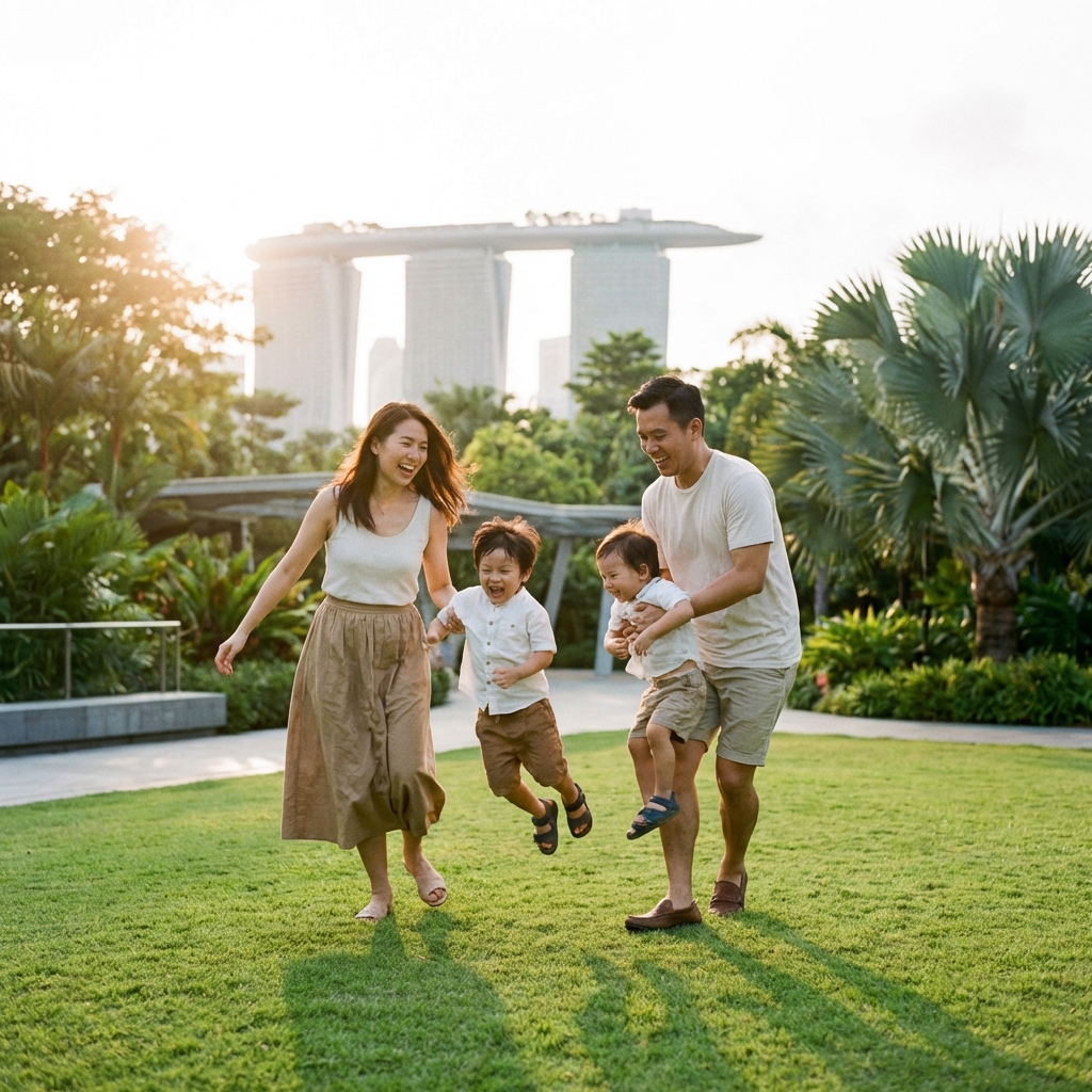 Happy Singapore Family